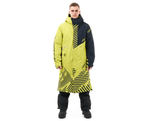 Плащ зимний RACE COAT Man Lime - Black размер XL 840200-25-530