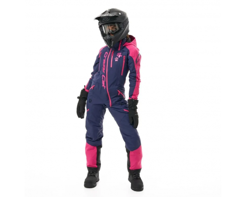 Комбинезон утепленный EXTREME Woman Dark Blue-Pink Cat, размер XS