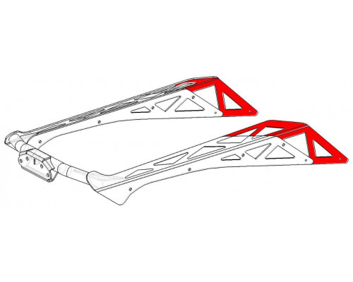 VOEVODA Бампер Задний Усиленный Под Фаркоп Для YAMAHA NYTRO 8GL-77541-00-00, 8GL-77541-01-00, 8HR-77541-00-00 (Черный)