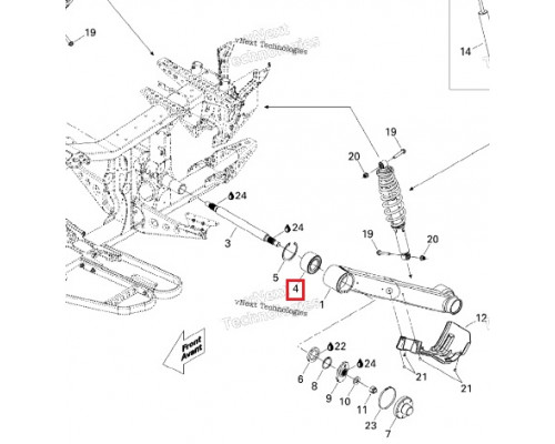 AT-04552 SPI Подшипник Заднего Рычага Для BRP Can Am Outlander, Renegade 293350037