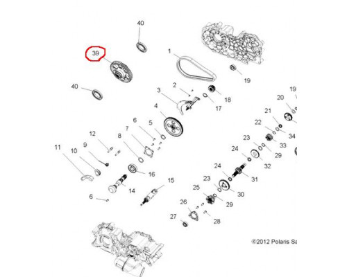 3234279 Шестерня КПП Для Polaris SPORTSMAN TOURING 500 HO