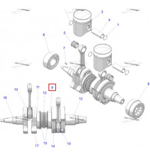 3515831 Подшипник Коленвала Для Polaris 3514389