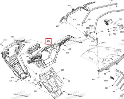 705016526 Панель Передняя Для BRP Can Am