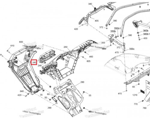 705016613 Решетка Радиатора Для BRP Can Am Outlander