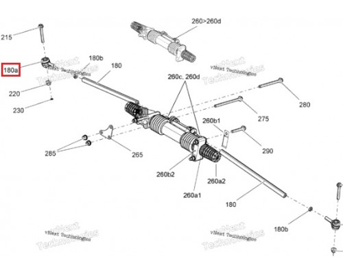 709401703 Наконечник Рулевой Тяги Для BRP Can Am MAVERICK