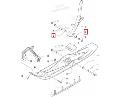 0603-158 Втулка Поворотной Опоры Для Arctic Cat