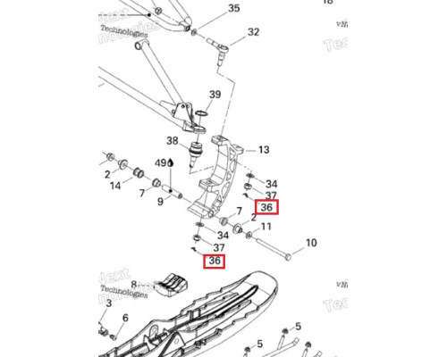 211400017 Стопор Передней Подвески Для Ski Doo