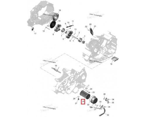 420956747 Фильтр Масляный Для BRP Can Am SPYDER 420956745