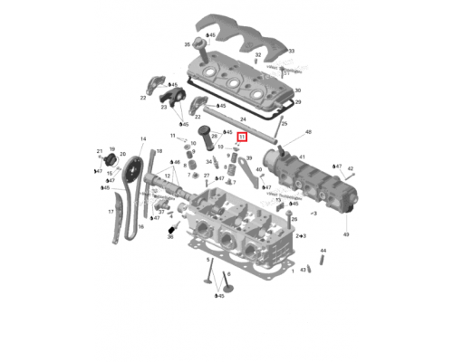 010-003 WSM Cухари Клапана Для Ski Doo 420253645, 711253645