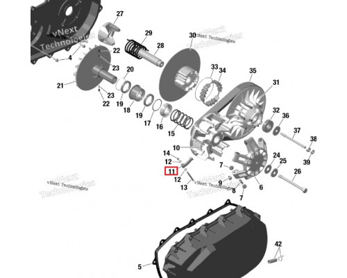420248681 Комплект Грузиков Ведущего Вариатора Для BRP Can Am Outlander, Renegade
