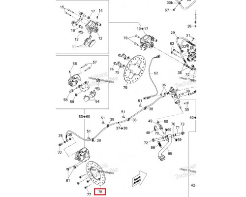 AT-05985 SPI Тормозной Диск Для BRP Can Am 705600271, 705600604