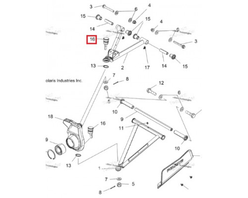 AT-08826 SPI Шаровая Опора Рычага Для Polaris 7061230, 7061221