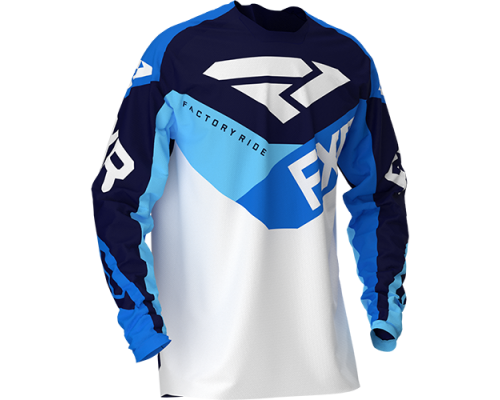 Джерси FXR PODIUM AIR MX JERSEY White/Navy/Blue 203307-0145 