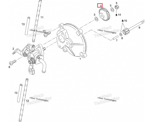 420935930 Шестерня Масляного Насоса Для Ski Doo
