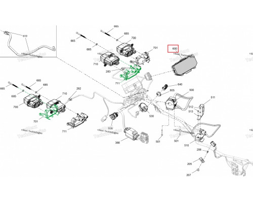 710005253 Спидометр Для BRP Can Am Outlander, Maverick