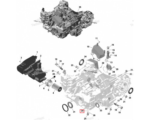 420630651 Кольцо Уплотнительное Сливной Пробки КПП Для BRP Can Am Maverick R