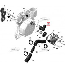 420922158 Корпус Термостата Для Ski Doo 600, 900 ACE