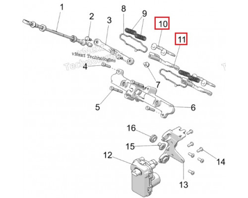 SM-09661 SPI Лопатка RAVE Клапана Для Polaris 850 5140923, 5142216