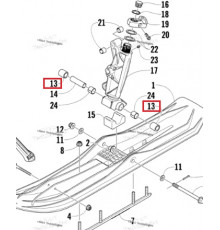 2603-731 Втулка Поворотной Опоры Для Arctic Cat