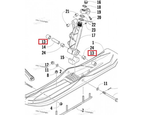 2603-731 Втулка Поворотной Опоры Для Arctic Cat