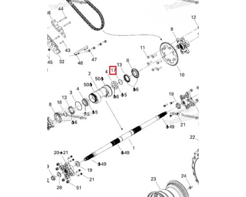 293300099 Кольцо Уплотнительное Задней Оси Для BRP Can Am DS 450, 650