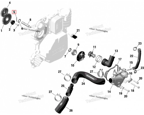 420232432 Штифт Помпы Для Ski Doo
