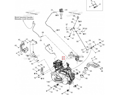 420267340 Патрубок Впускной Для BRP Can Am Outlander