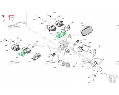 710008638 Кнопки Управления Приборной Панелью Для BRP Can Am Outlander 2023