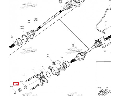 232291413 Гайка Ступичная Для BRP Can Am 250100047