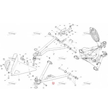 706204639 Рычаг Нижний Левый Черный Для BRP Can Am Outlander, Renegade 706200955, 706201874, 706202869