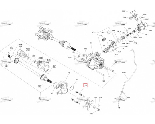 250300643 Шпилька Ступицы Колеса Для BRP Can Am Outlander, RENEGADE 250300048, 250300642