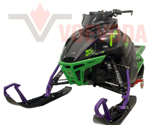 VOEVODA Бампер Передний PRO Усиленный Для Arctic Cat M8000 EVO ALPHA ONE (Платформа HardCore 2017-*) 3707-309, 3707-308, 3707-310, 3707-311 (Черный Матовый)