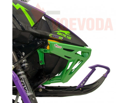 VOEVODA Бампер Передний PRO Усиленный Для Arctic Cat M8000 EVO ALPHA ONE (Платформа HardCore 2017-*) 3707-309, 3707-308, 3707-310, 3707-311 (Черный Матовый)