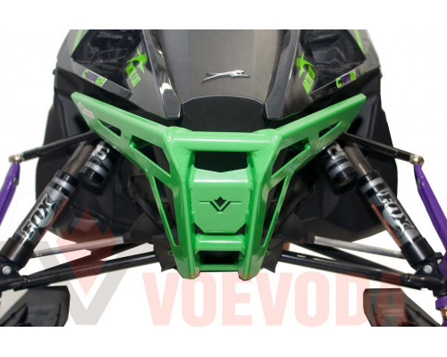 VOEVODA Бампер Передний PRO Усиленный Для Arctic Cat M8000 EVO ALPHA ONE (Платформа HardCore 2017-*) 3707-309, 3707-308, 3707-310, 3707-311 (Черный Матовый)