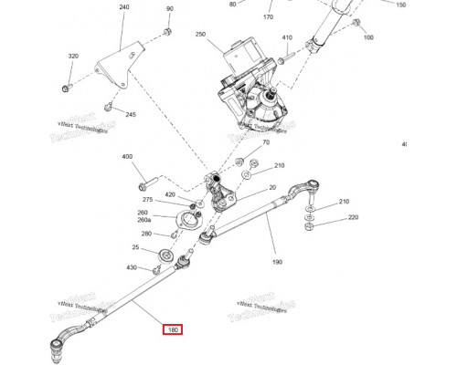 709402737 Тяга Рулевая В Сборе Левая Для BRP Can Am Outlander