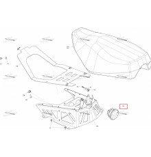 BD-710001645 Фонарь Задний Для Ski Doo MXZ 710001645