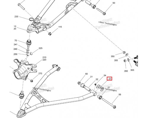 706202300 Скоба Втулок Рычага Для BRP Can Am Maverick