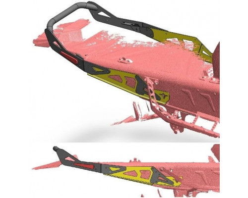 VOEVODA Бампер Задний Для Polaris RMK KHAOS 9R Patriot (Платформа Matryx 2025) 155 1029050  (Черный)