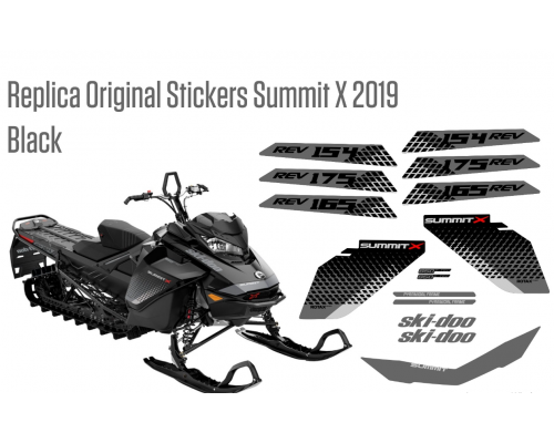 Реплика оригинальных наклеек Summit X 2019 Black