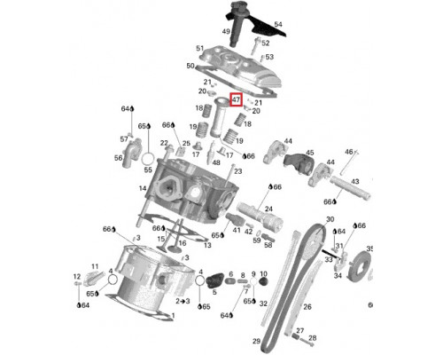 BD-420851754 Колодец Свечи Зажигания Для Ski Doo 420851750, 711851750, 420851751, 420851754