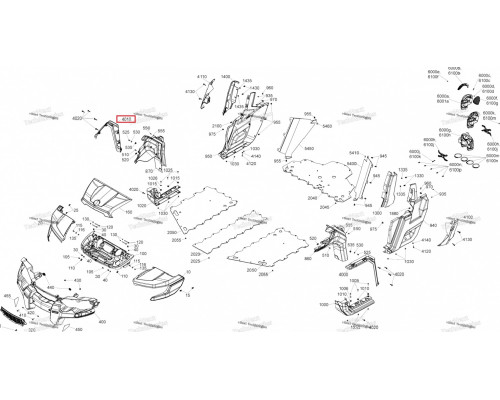 705011519 Расширитель Арки Передний Правый Для BRP Can Am Defender, Traxter