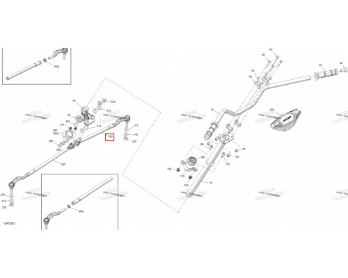 709402827 Тяга Рулевая В Сборе Правая Для BRP Can Am Outlander