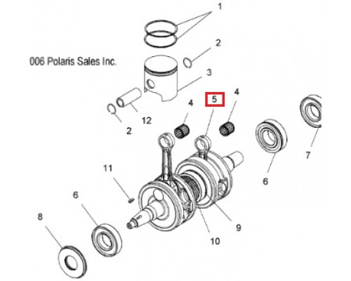 SM-09185 SPI Щека Коленвала Для Polaris 800 2201553, 2201842