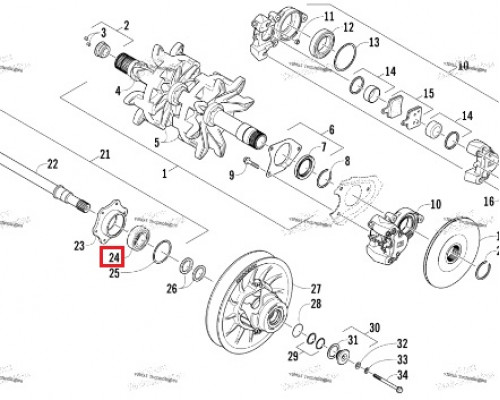 BK-B-267 SPI Подшипник Коробки Передач Для Arctic Cat 2602-247