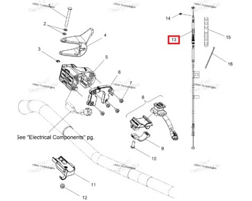 SM-05284 SPI Тросик Газа Для Polaris 850 7082470