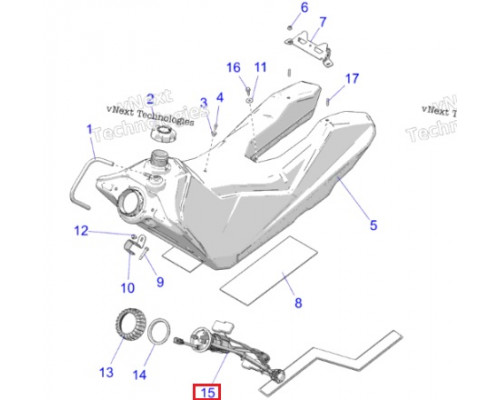 SM-07360A SPI Зажим Топливного Фильтра 2205699 Для Polaris