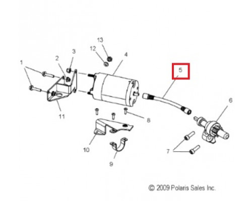 SM-01326 SPI Гибкий Вал Электростартера Для Polaris 6230404
