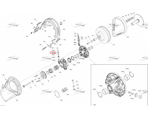 417224868 Шайба Ролика Ведущего Вариатора Для Ski Doo 417224009