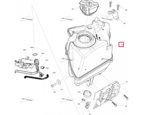 519000368 Масляный Бак Для Ski Doo 519000357