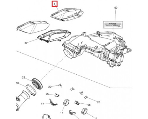 415129376 Вентиляционная Сетка Воздухозаборника Для Ski Doo